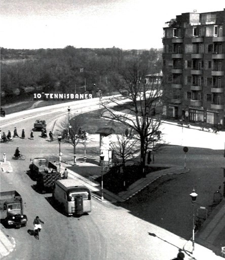 Billede af Christmas Møllers plads i 1941